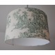 Deckenlampenschirm "Toile de Jouy" (grün)