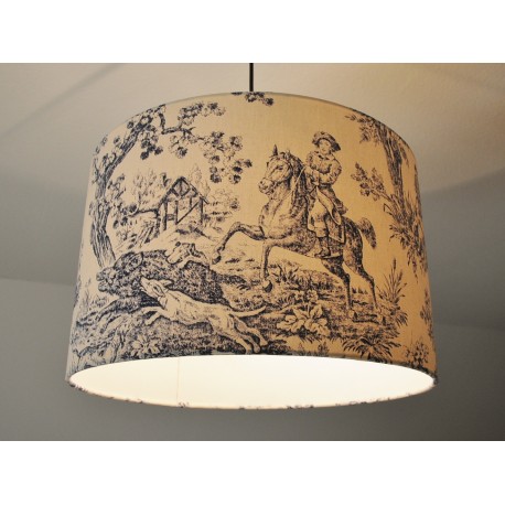 Deckenlampenschirm "Toile de Jouy" (Die Jagd)