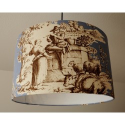 Deckenlampenschirm "Toile de Jouy