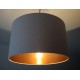 Lampenschirm "Lichtgrau-Kupfer"
