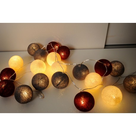 Elfenlichterkette "Dark Red"