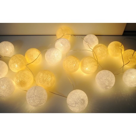 Elfenlichterkette "Shell-Weiß"