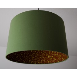 Lampenschirm "Ranken-Olivegrün