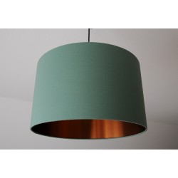 Lampenschirm "Moosgrün-Kupfer"