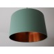 Lampenschirm "Moosgrün-Kupfer"