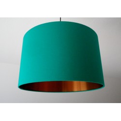 Lampenschirm "Grüntürkis-Kupfer"