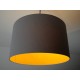 Lampenschirm "Senfgelb-Steingrau"