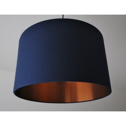 Lampenschirm "Marineblau-Kupfer"