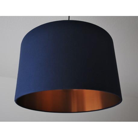 Lampenschirm "Marineblau-Kupfer"