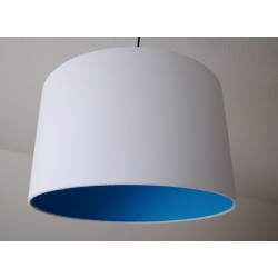 Lampenschirm "Türkis-Weiß"