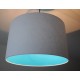 Lampenschirm "Türkis-Weiß"