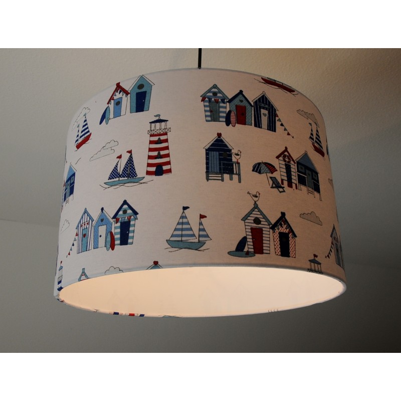 Deckenlampenschirm "Strandhäuser"