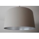 Lampenschirm "Taupe-Silber"