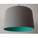 Lampenschirm"Steingrau-Grüntürkis"