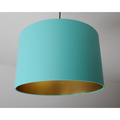 Lampenschirm "Meergrün-Gold" 