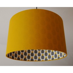 Lampenschirm"Senfgelb-Ananas"