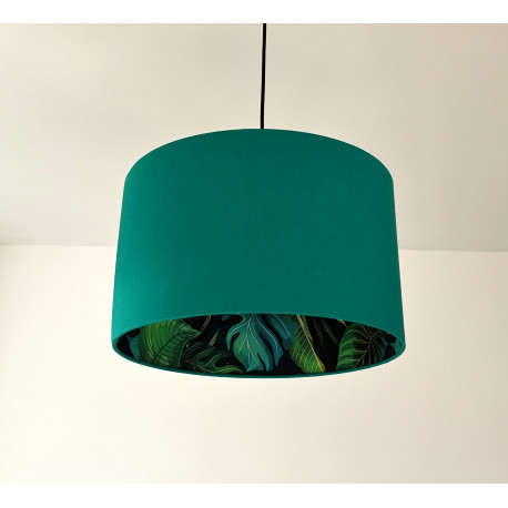 Lampenschirm "Blätter-Grüntürkis"
