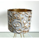 Tischlampe "Blumen-Gold"