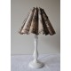 Tischlampe "Shabby Chic" (grau)