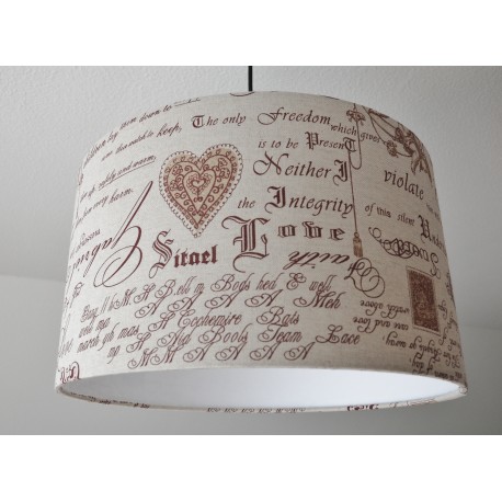 Deckenlampenschirm "Romantik" (weinrot)