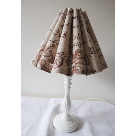 Tischlampe "Romantik" (weinrot)