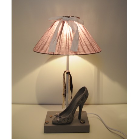  Clayre & Eef Tischlampe "Damenschuh"