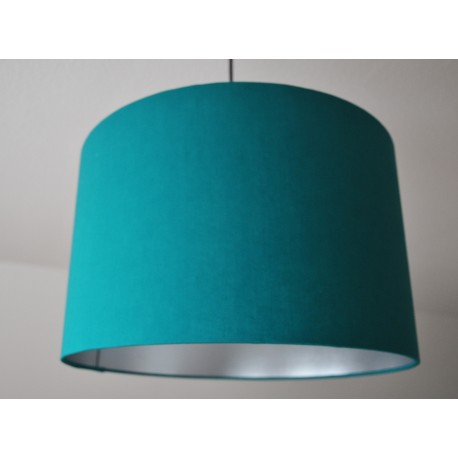 Lampenschirm "Grün-Türkis-Silber"