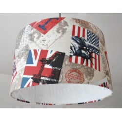 Deckenlampenschirm "USA/Great Britain"