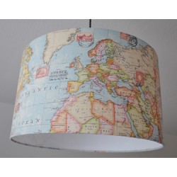 Deckenlampenschirm "Weltkarte"