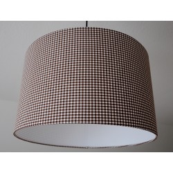 Lampenschirm "Braun-Kariert"