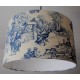 Deckenlampenschirm "Toile de Jouy festin (blau)