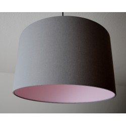 Lampenschirm "Steingrau-Róse"