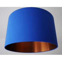Lampenschirm "Royalblau-Kupfer"