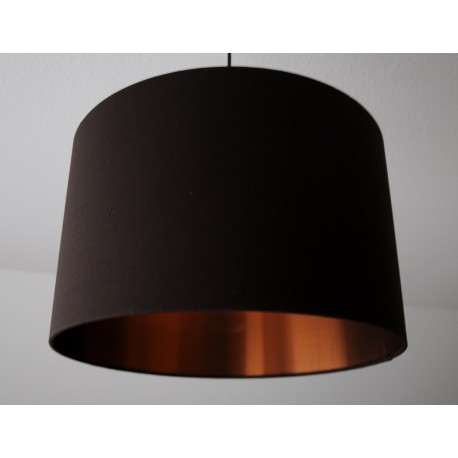 Lampenschirm "Dunkelbraun-Kupfer"