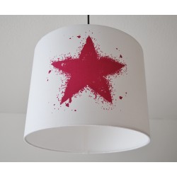 Lampenschirm " Stern" (pink)