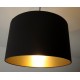 Lampenschirm Anthrazitgrau-Gold"
