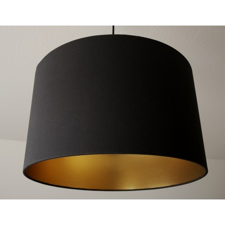 Lampenschirm Anthrazitgrau-Gold"