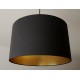 Lampenschirm Anthrazitgrau-Gold"
